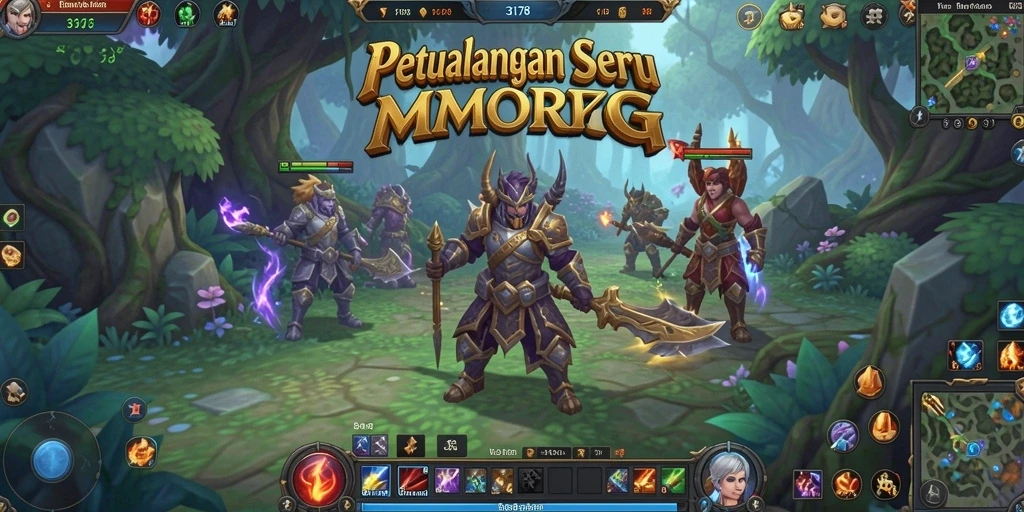 Gameplay seru di dunia fantasi MMORPG 3178.