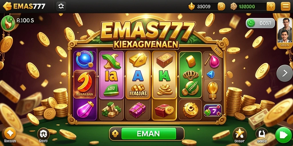 Tampilan menarik dari gameplay EMAS777 dalam simulasi menciptakan momen menegangkan.