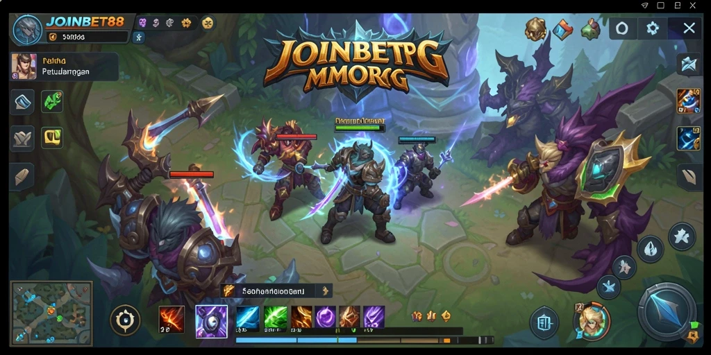 Screenshot gameplay JOINBET88 menampilkan aksi seru dalam dunia MMORPG.