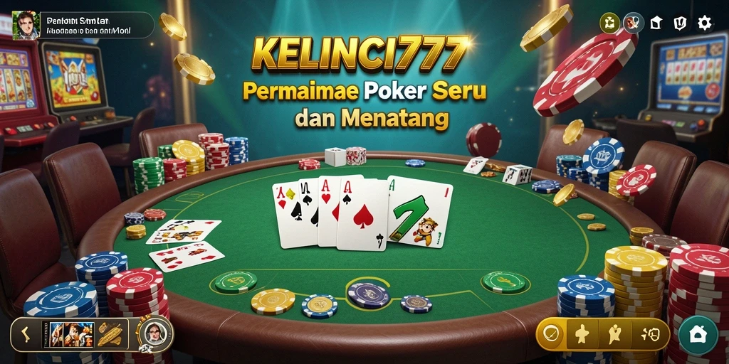Screenshot gameplay KELINCI777 menunjukkan aksi seru permainan poker.
