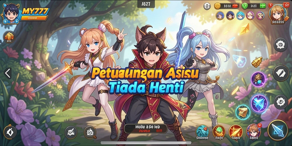 Screenshot dari gameplay seru di dunia Anime.