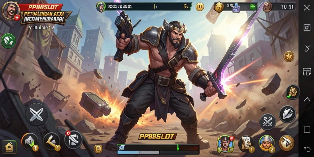 Tampilan gameplay PP88SLOT yang memukau dan action-packed.