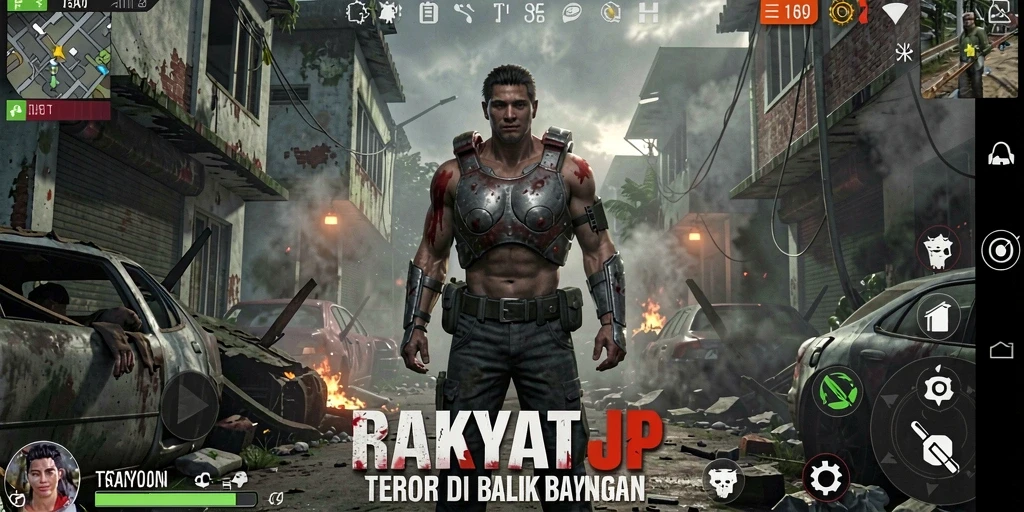 Tampilan gameplay RAKYATJP yang menyeramkan dan mencekam.