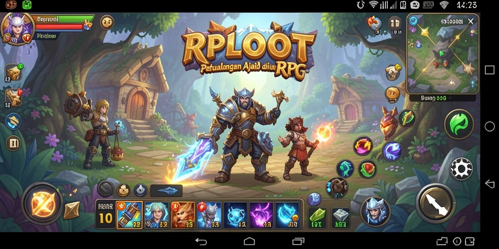 Tampilan gameplay menarik dari RPLOOT dengan aksi RPG yang seru.