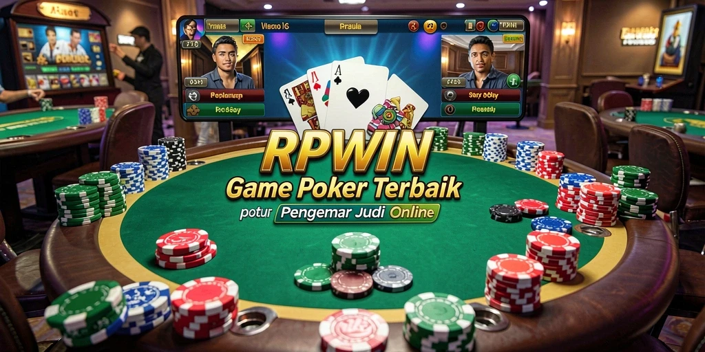 Tampilan gameplay Poker menarik dan interaktif di RPWIN.