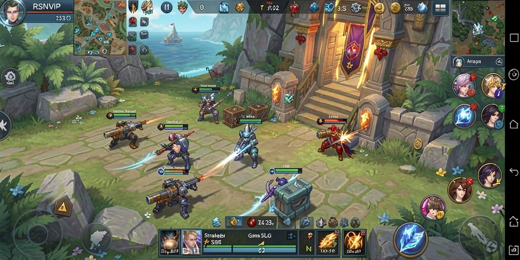Screenshot gameplay RSNVIP dengan aksi strategis yang mendebarkan.