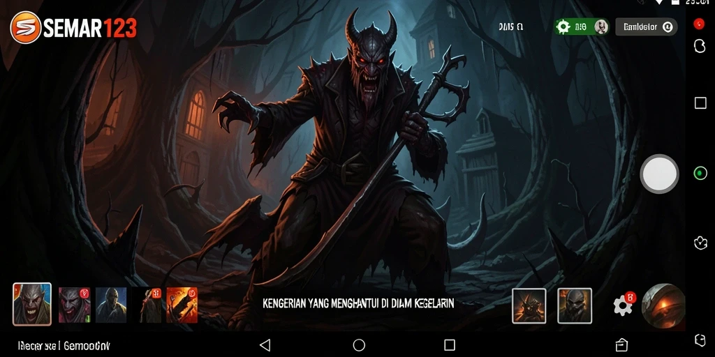 Tampilan gameplay SEMAR123 yang menyeramkan dan mencekam.