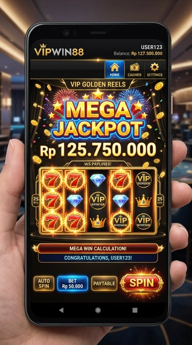 Screenshot aplikasi vipwin88 yang menunjukkan katalog aplikasi.